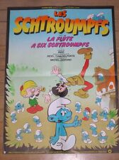 Cartel Película Dibujos Anime / El Flauta Con 6 Schtroumpfs / 80X60 / Raro / T comprar usado  Enviando para Brazil