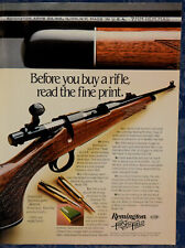 ORIGINAL Advertising "REMINGTON Model 700 7mm Rem. Mag. RIFLE" 1-Page 1982 for sale  Shipping to Canada