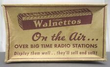 1940's VINTAGE COLLINS WALNETTOS Display caixa de doces Ohio NY etc comprar usado  Enviando para Brazil