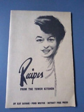 Usado, Libro de cocina vintage Detroit Free Press recetas de la torre cocina Kay Savage segunda mano  Embacar hacia Argentina
