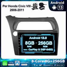 DAB+ Autoradio GPS Navi Android 13 Per Honda Civic VIII 2006-11 Car Play 8G+256G na sprzedaż  Wysyłka do Poland