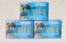 3 fitas de filmadora TDK Premium VHS-C30 alta qualidade VHS-C comprar usado  Enviando para Brazil