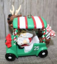 Papai Noel golfe com renas no carrinho #25 com tacos enfeite de Natal Noma 1985, usado comprar usado  Enviando para Brazil