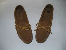Used, Minnetonka Classic Camp Moccasins Maple Brown Tan Men's Size 12 for sale  Shipping to South Africa