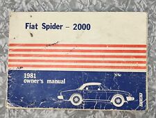 1981 fiat spider 2000 for sale  York Haven