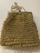 Gold evening bag for sale  BIRMINGHAM