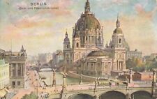 AK Berlin-Mitte, Katedra i Friedrichsbrücke, litografia, na sprzedaż  Wysyłka do Poland