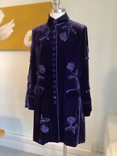 Vintage velvet coat for sale  TAMWORTH