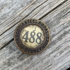 Nova Scotia Steel & Coal #488 - Employee Badge - Sydney Mines Canada, used for sale  Shipping to South Africa