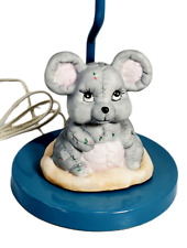 Usado, Lámpara de mesa vintage acolchada de cerámica para niños con ratón (sin sombra de lámpara) segunda mano  Embacar hacia Argentina