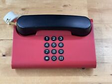 Teléfono fijo de escritorio rojo DanMark retro vintage diseño danés década de 1980 segunda mano  Embacar hacia Mexico