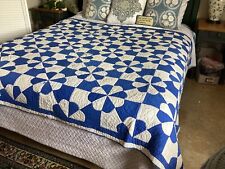 Fort Payne Ala. 1900s antique quilt blue white by BURMA PURDY’S MOTHER pd $245 for sale  Shipping to South Africa