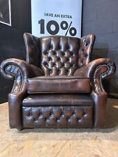 Vintage brown leather for sale  SALTBURN-BY-THE-SEA