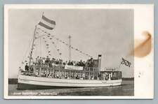 Dutch Steamer Ferry ~ Luxe Salonboot Wtterwille RPPC Vintage Netherlands Photo tweedehands  verschepen naar Netherlands
