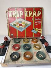 RARE 1923 Trip Trip Trap Parker Brothers Skill Game As-Is myynnissä  Leverans till Finland