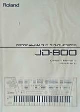 Sintetizador Roland JD-800 referência original manual do proprietário livro II 1991, Japão. comprar usado  Enviando para Brazil