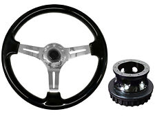 Black chrome steering for sale  PETERBOROUGH