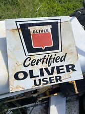 Used, Oliver Tractor Tin Sign Vintage 77 88 1800 2255 Parts Antique Gas Pump Oil Can for sale  Louisville