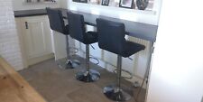 black x3 bar stools for sale  CHESTERFIELD