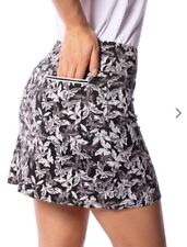GOLFTINI Fearless A line Pull On Tech Golf Skort Sz Medium M  Floral Skirt, used for sale  Shipping to South Africa