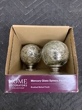 Acabado de níquel cepillado de esfera de vidrio mercurio colección decoradores para el hogar segunda mano  Embacar hacia Argentina