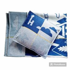 Used, HERMES KIDS Avalon Épopée Bleu Paon Blanket&Pillowcase for sale  Shipping to South Africa
