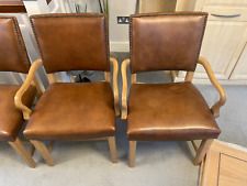 real leather dining chairs for sale  PURLEY