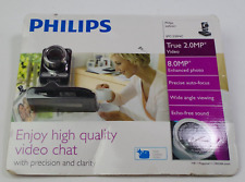 Webcam Philips SPC1330NC preta verdadeira 2.0MP rastreamento facial clip-on NOVA comprar usado  Enviando para Brazil