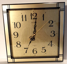 Reloj de cuarzo de pared cuadrada SEIKO 31 cm genuino vintage modelo QAF039G hecho en Japón. segunda mano  Embacar hacia Argentina