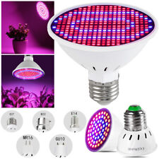 LED Plant Grow Light Bulb Full Spectrum Hydroponic Veg Flower Growing Lamp Bulbs, used for sale  Shipping to South Africa