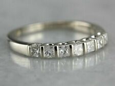 Used, 2Ct Princess Lab Created Diamond Women's Wedding Band Ring 14k White Gold Plated for sale  Shipping to South Africa