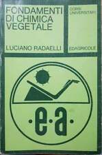 Fondamenti chimica vegetale usato  Italia