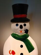 Vintage lighted snowman for sale  Fort Pierce