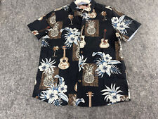 Usado, Joe Browns Camisa Mens XL Botão Up Guitarra Floral Preto Manga Curta N44 comprar usado  Enviando para Brazil