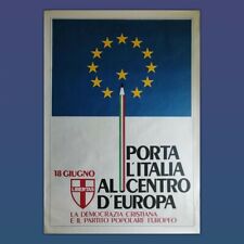 Poster politico originale usato  Guidonia Montecelio