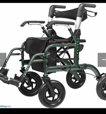 ELENKER All-Terrain 2 in 1 Rollator Walker & Transport Chair, Folding Wheelchair for sale  Shipping to South Africa