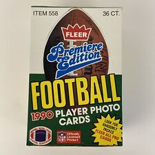 Usado, 1990 Fleer Football Wax Hobby Box fechada Barry, Troy, Deion 2º ano em perfeito estado? comprar usado  Enviando para Brazil