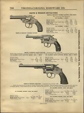 1910 ANUNCIO DE PAPEL 2 PG Smith Wesson Revólver Calibre .32 Militar Automático Pistola  segunda mano  Embacar hacia Argentina