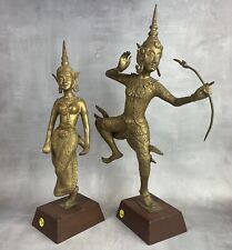 Thailande paire statuettes d'occasion  Ervy-le-Châtel