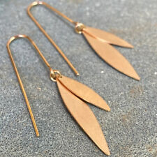 Gorgeous Women 18k Gold Plated Leaf Dangle Drop Earrings Wedding Bridal Jewelry for sale  Shipping to South Africa