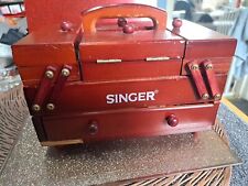 Vintage singer wooden for sale  WARRINGTON