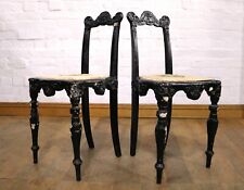 Antique pair of carved and gesso occasional / bedroom chairs for sale  Shipping to South Africa