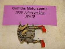 1959 Johnson JW-15 3hp outboard motor carb carburetor original knobs for sale  Shipping to South Africa