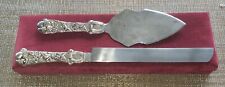 Mikasa Silver Plated Wedding Cake Knife And Server Set Velvet Gift Box Very Nice, used for sale  Shipping to South Africa