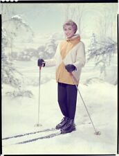 Janet Leigh 1960's Snow Ski Glamour Photo Shoot Original 8x10 Transparência comprar usado  Enviando para Brazil