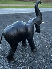 Vintage leather elephant for sale  Poultney