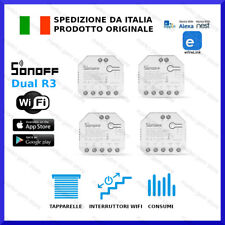 4pz Sonoff DUAL R3 WiFi WATT CONSUMI tapparelle tende da smartphone Alexa GOOGLE, usato usato  Ponsacco