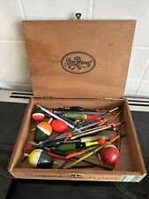 Vintage Fishing Floats + Wood Box Joblot, used for sale  Shipping to South Africa