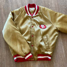 unbranded San Francisco 49ers Gold Satin Snap button jacket, Small for sale  New Albany