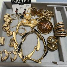 Vintage Jewelry Lot Clip On Earrings Monet Necklace Avon 12 Piece 90s for sale  Shipping to South Africa